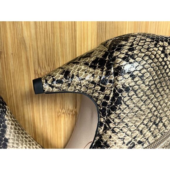 Isaac Mizrahi Highline United Booties Womens size 7.5 Kelcee snakeskin side zip - Picture 10 of 10